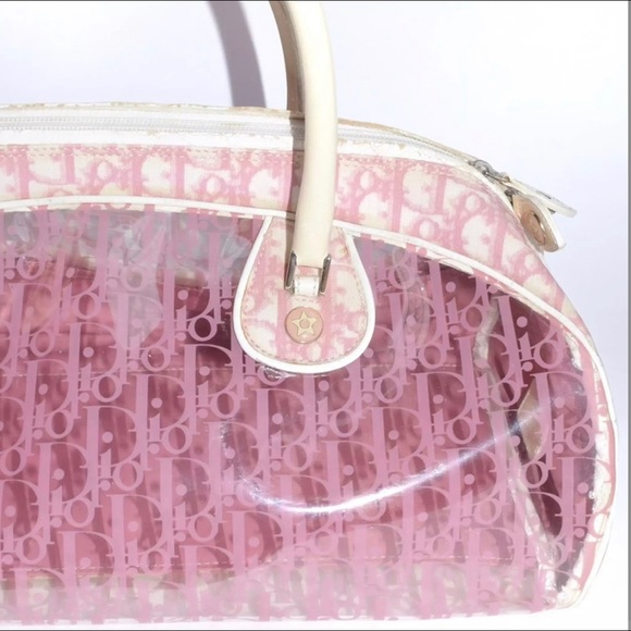 Pink Dior transparent bowling bag - Picture 2 of 4